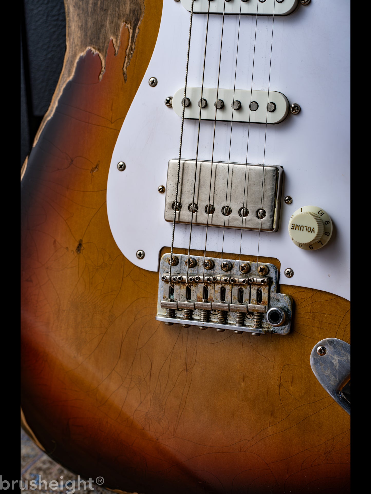 Hsiu Guitar Workshop Type S Midium Aging 3 ToneSunburst Lollar Pickups #002