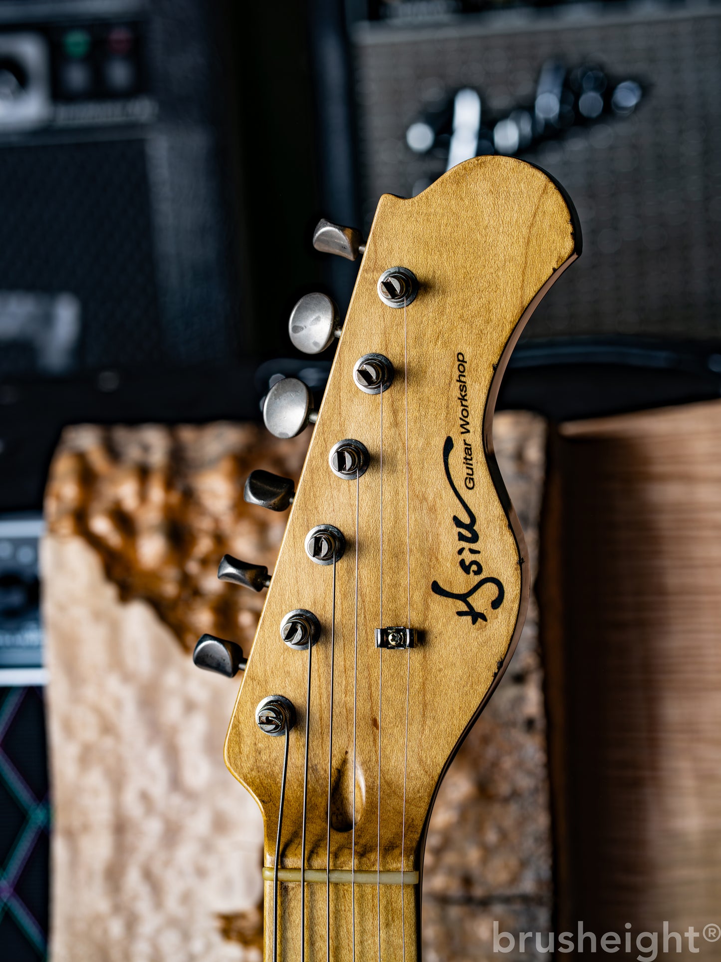 Hsiu Guitar Workshop Type S Midium Aging 3 ToneSunburst Lollar Pickups #002