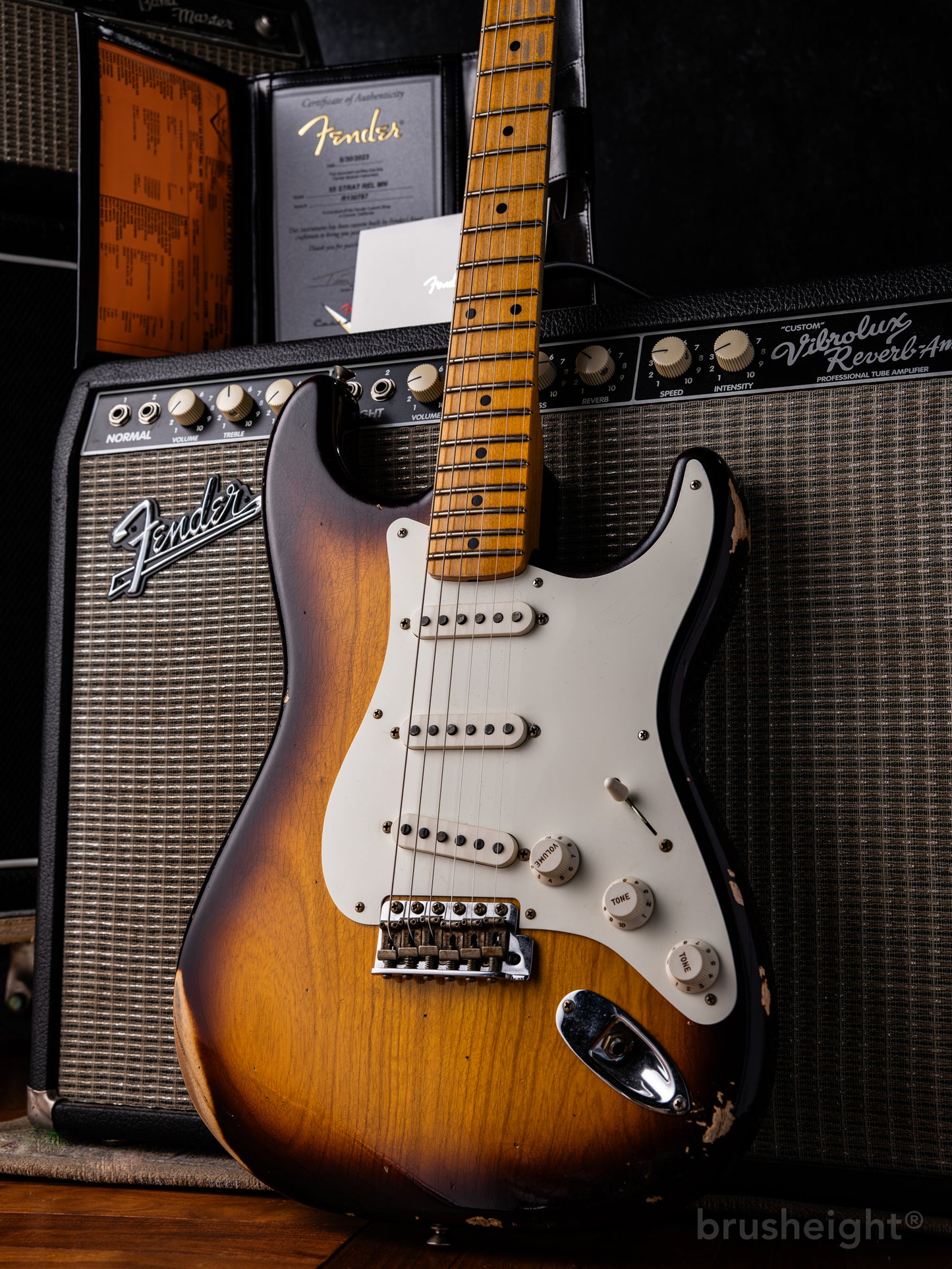 Fender Custom Shop 1955 Stratocaster Relic “2 Tone Sunburst” 55 Hand Wound Pickup 2023’s