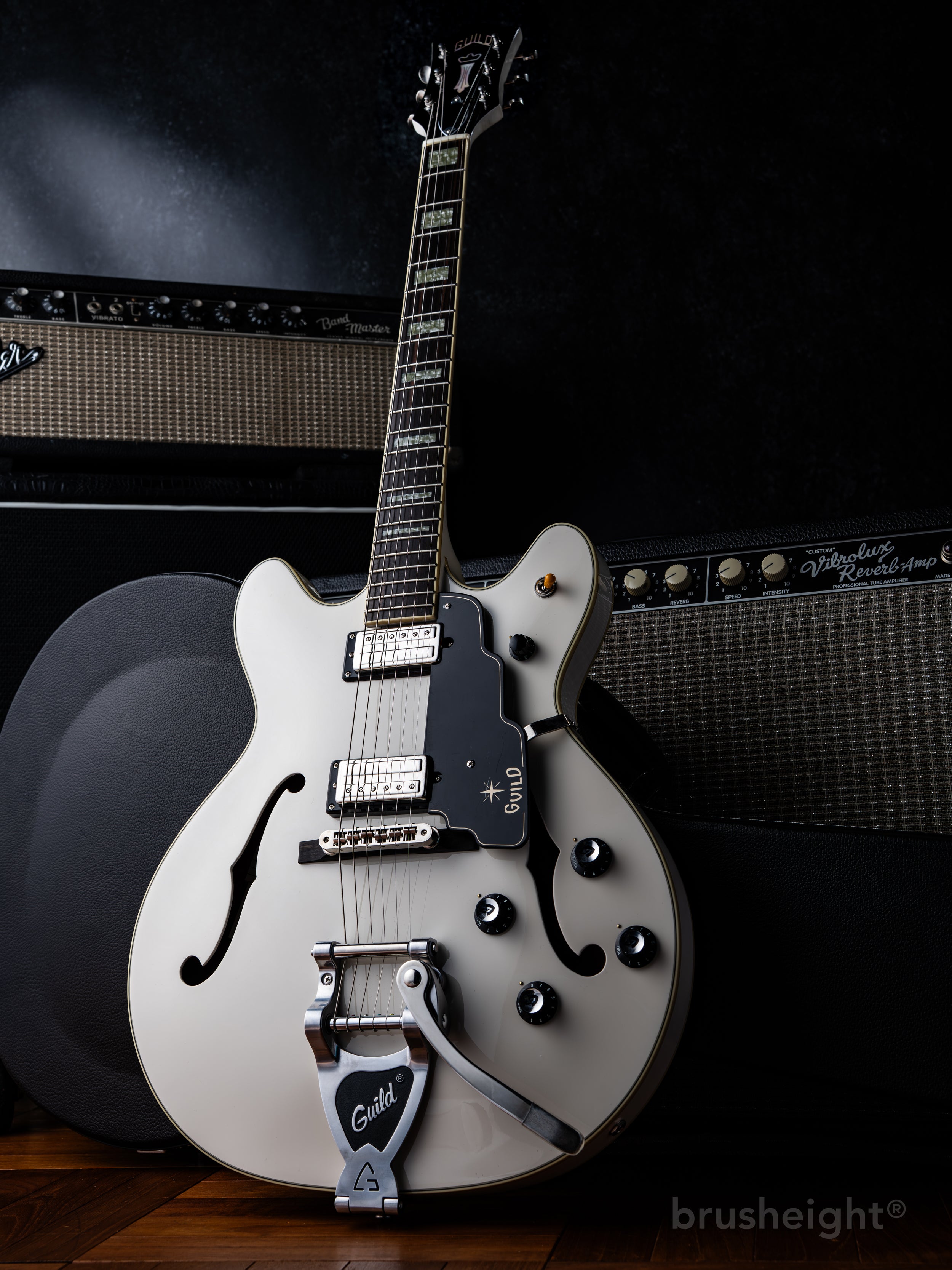 d*r様 ☆美品　GUILD STARFIRE ブリッジ固定に改造 Guild Starfire™ V with Bigsby® Newark St. Collection “Snow Crest