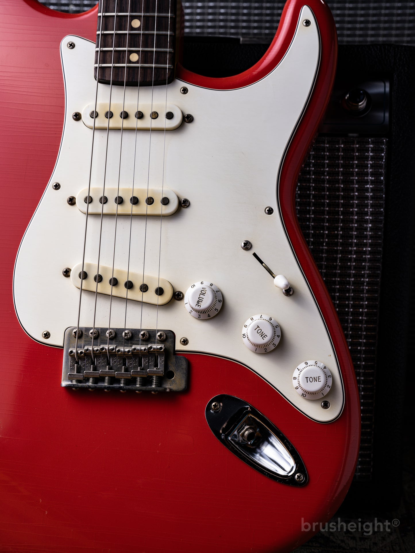 TMG Guitar Co. Dover SSS “Fiesta Red” Soft Aged & Midium Checking