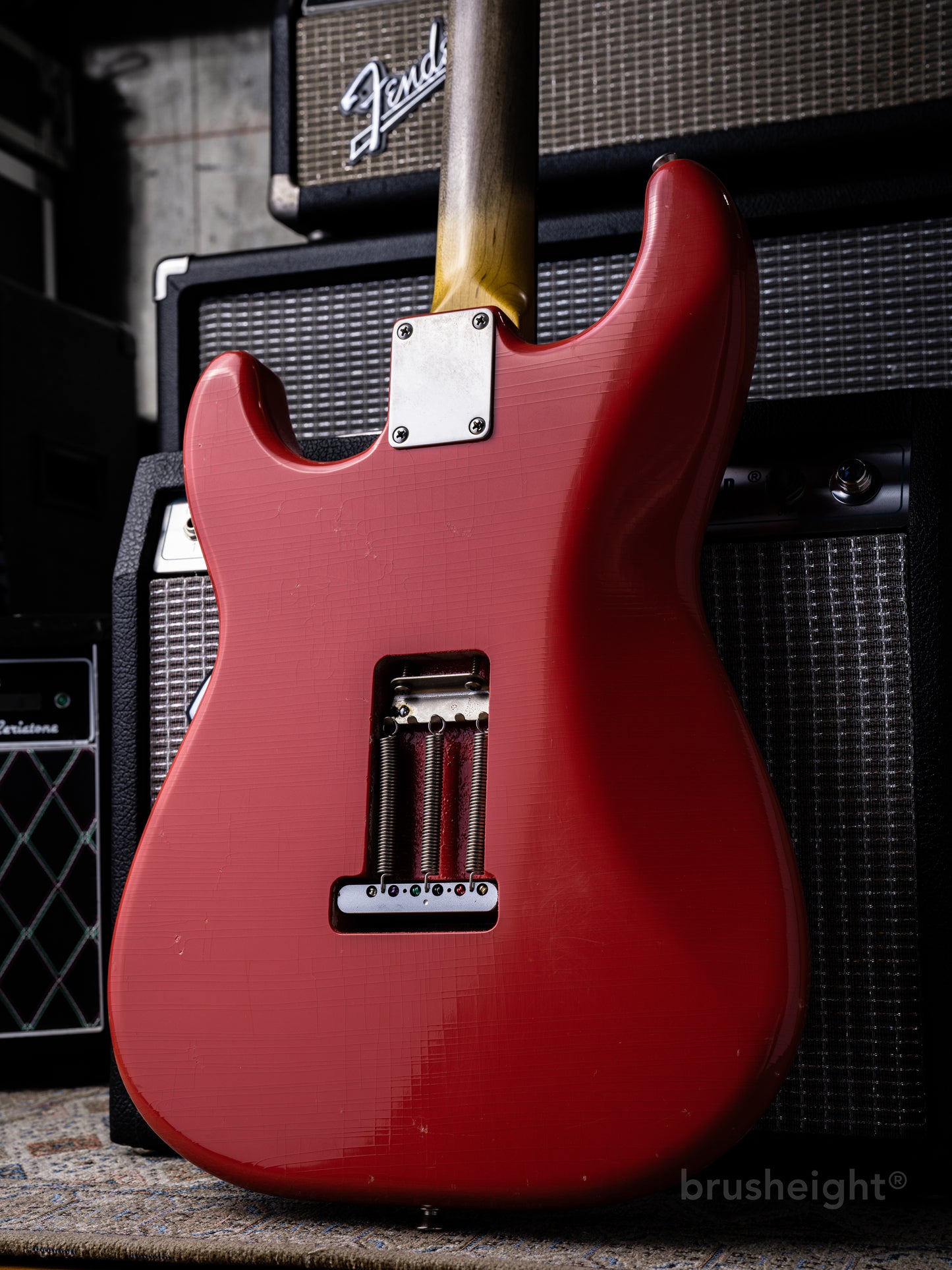 TMG Guitar Co. Dover SSS “Fiesta Red” Soft Aged & Midium Checking