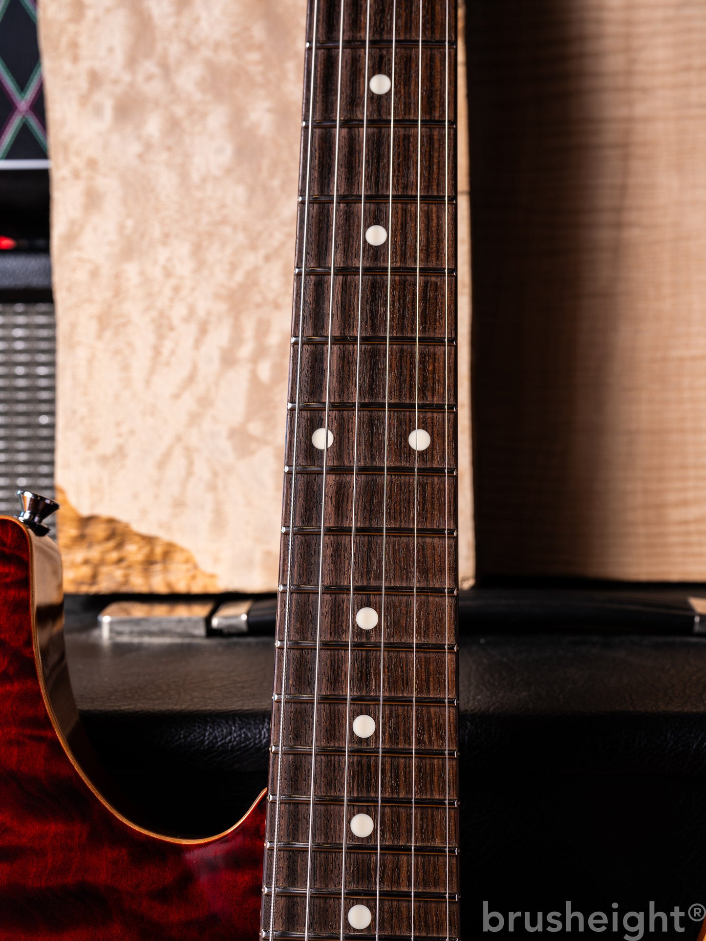 T's Guitars DST-Pro24 Type2 4A Quilt “Black cherry”