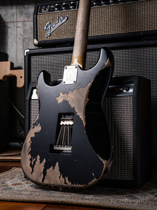 Hsiu Guitar Workshop Type S Heavy Aging Black #023