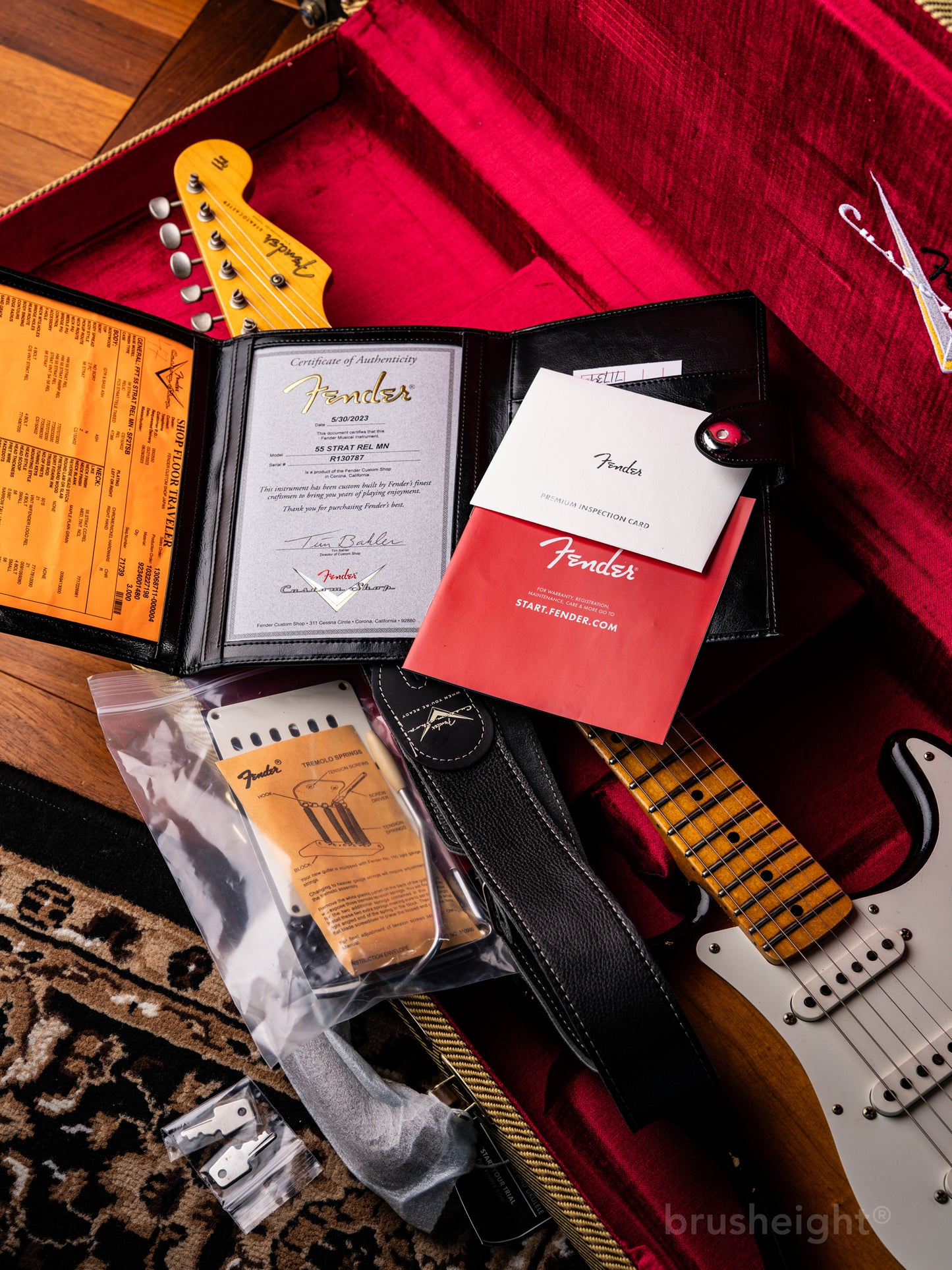 Fender Custom Shop 1955 Stratocaster Relic “2 Tone Sunburst” 55 Hand Wound Pickup 2023’s