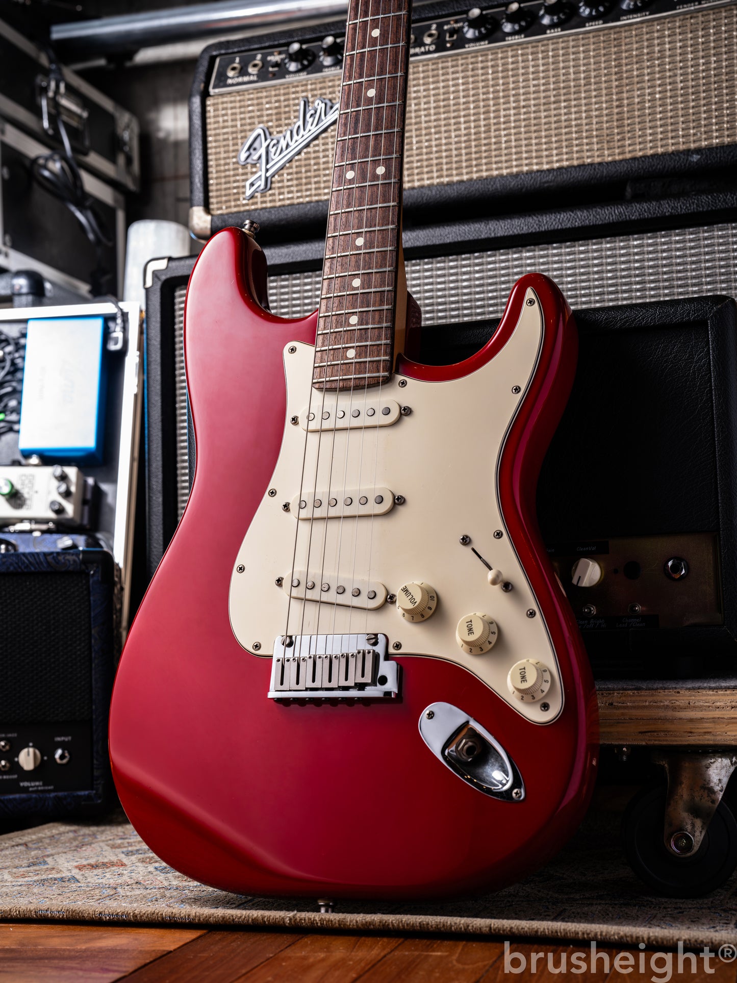 Fender USA American Standard 40th Anniversary  Stratocaster “Lipstick Red” 1994’s
