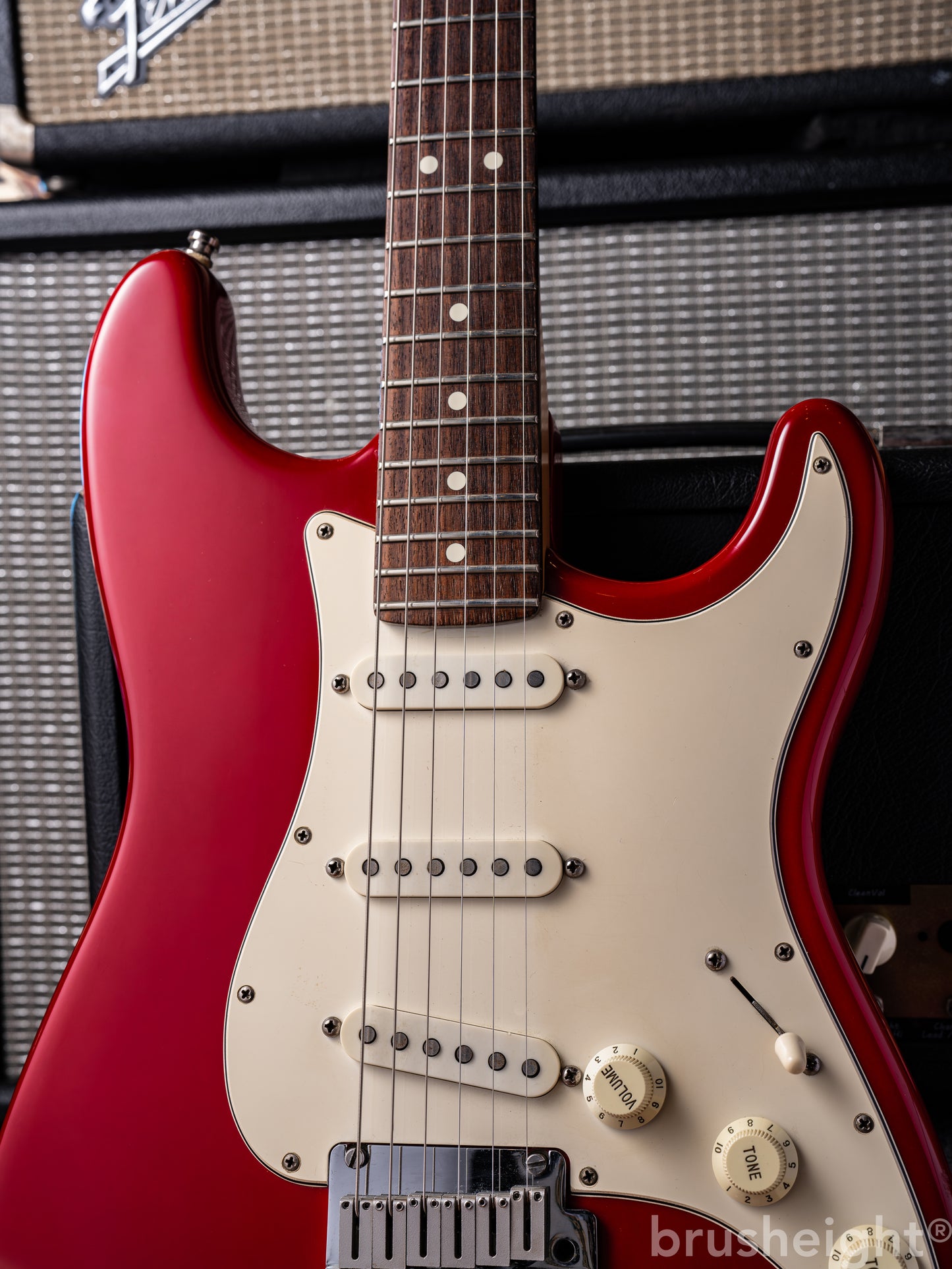 Fender USA American Standard 40th Anniversary  Stratocaster “Lipstick Red” 1994’s