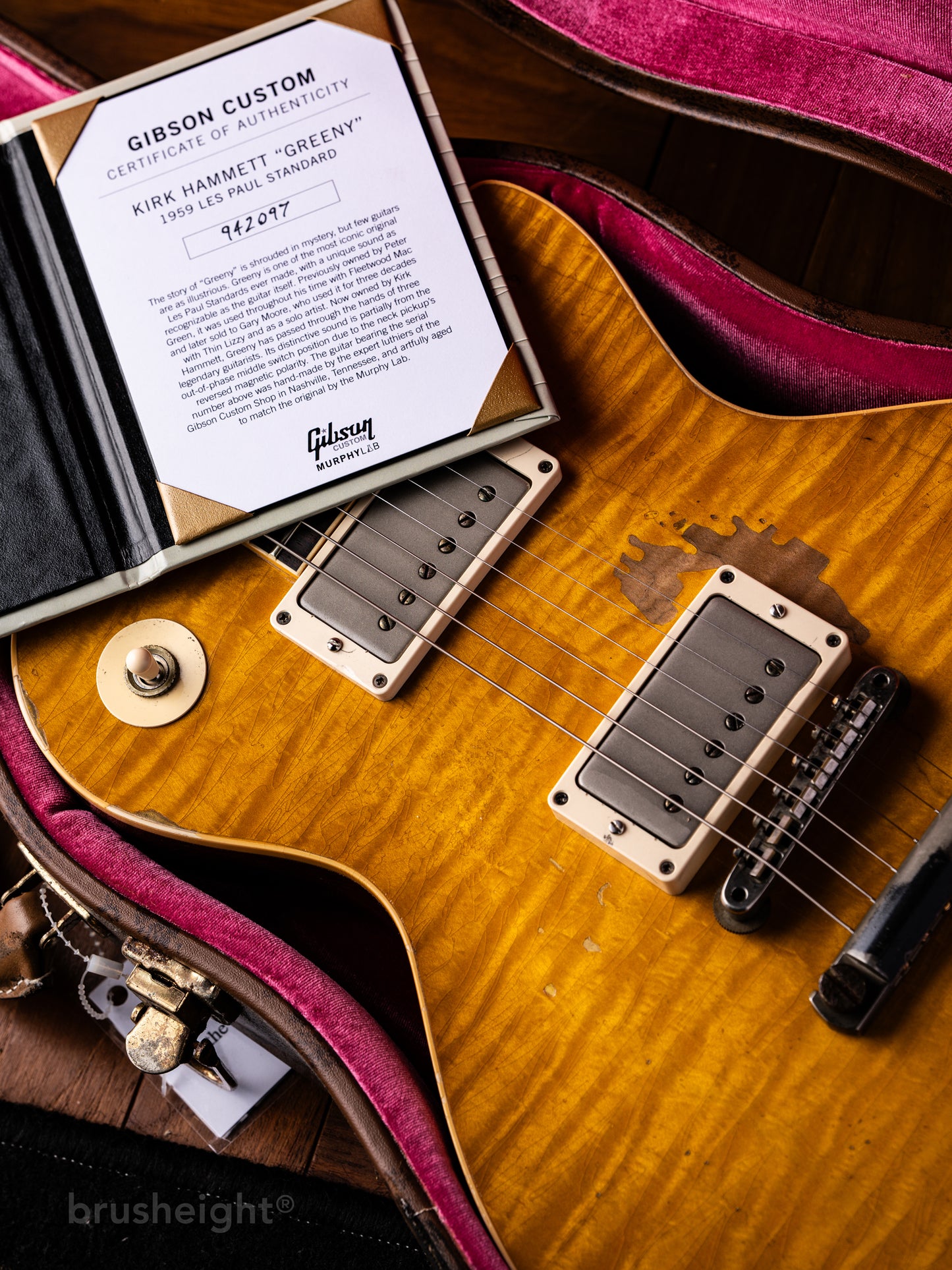 Gibson Custom Shop Kirk Hammett “Greeny” 1959 Les Paul Standard Murphy Lab Aged 2024’s