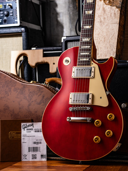【SOLD】Gibson Custom Shop 1957 Les Paul Standard Reissue “Sweet Cherry” Plain Top VOS 2020’s