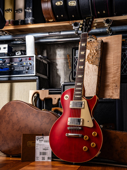 【SOLD】Gibson Custom Shop 1957 Les Paul Standard Reissue “Sweet Cherry” Plain Top VOS 2020’s