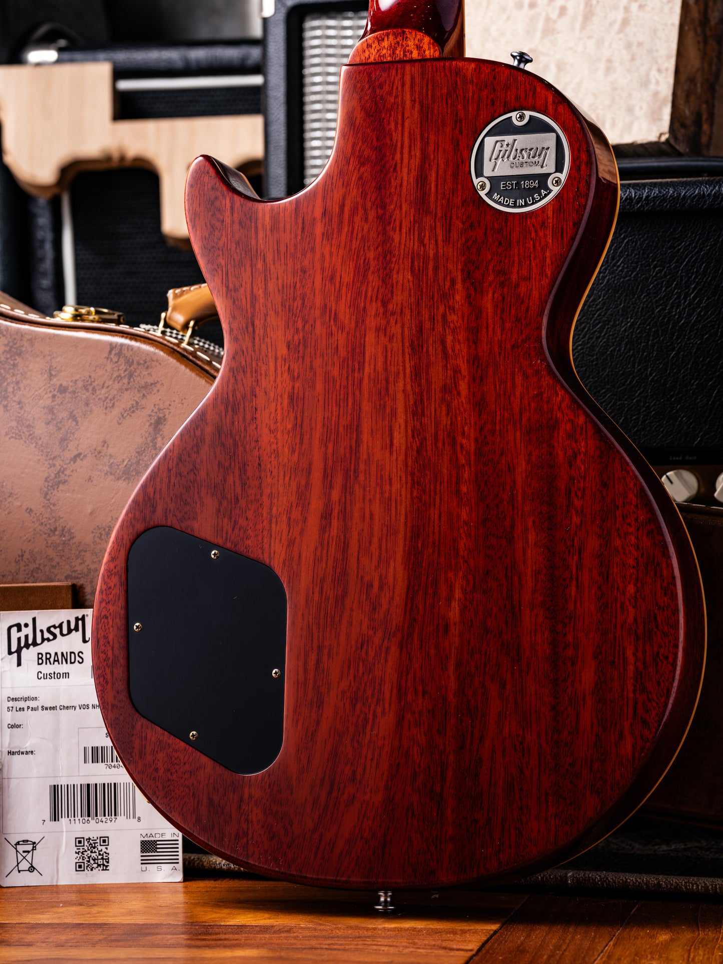 【SOLD】Gibson Custom Shop 1957 Les Paul Standard Reissue “Sweet Cherry” Plain Top VOS 2020’s