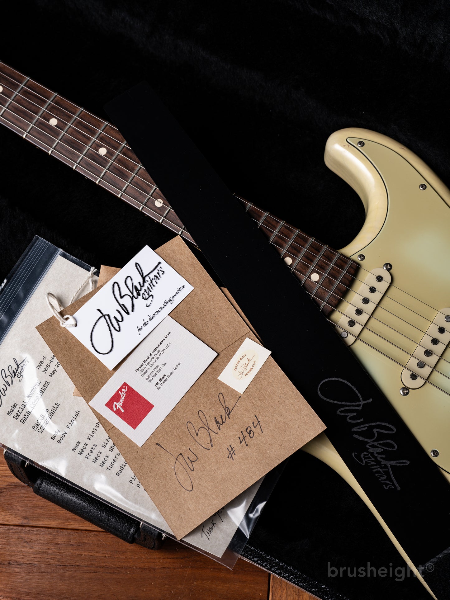 J.W. Black Guitars USA JWB-S  Ash 1 Piece Body  “Blonde” JWB-484 2021’s