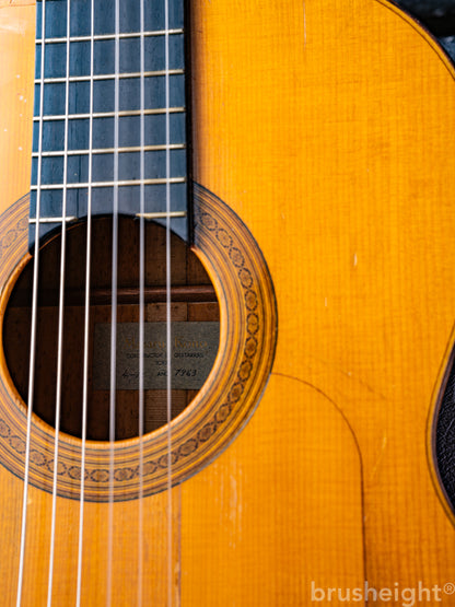 Masaru Kono (河野賢 ) 4-12 Flamenco CONSTRUCTOR DE GUITARRAS TOKIO 1963’s
