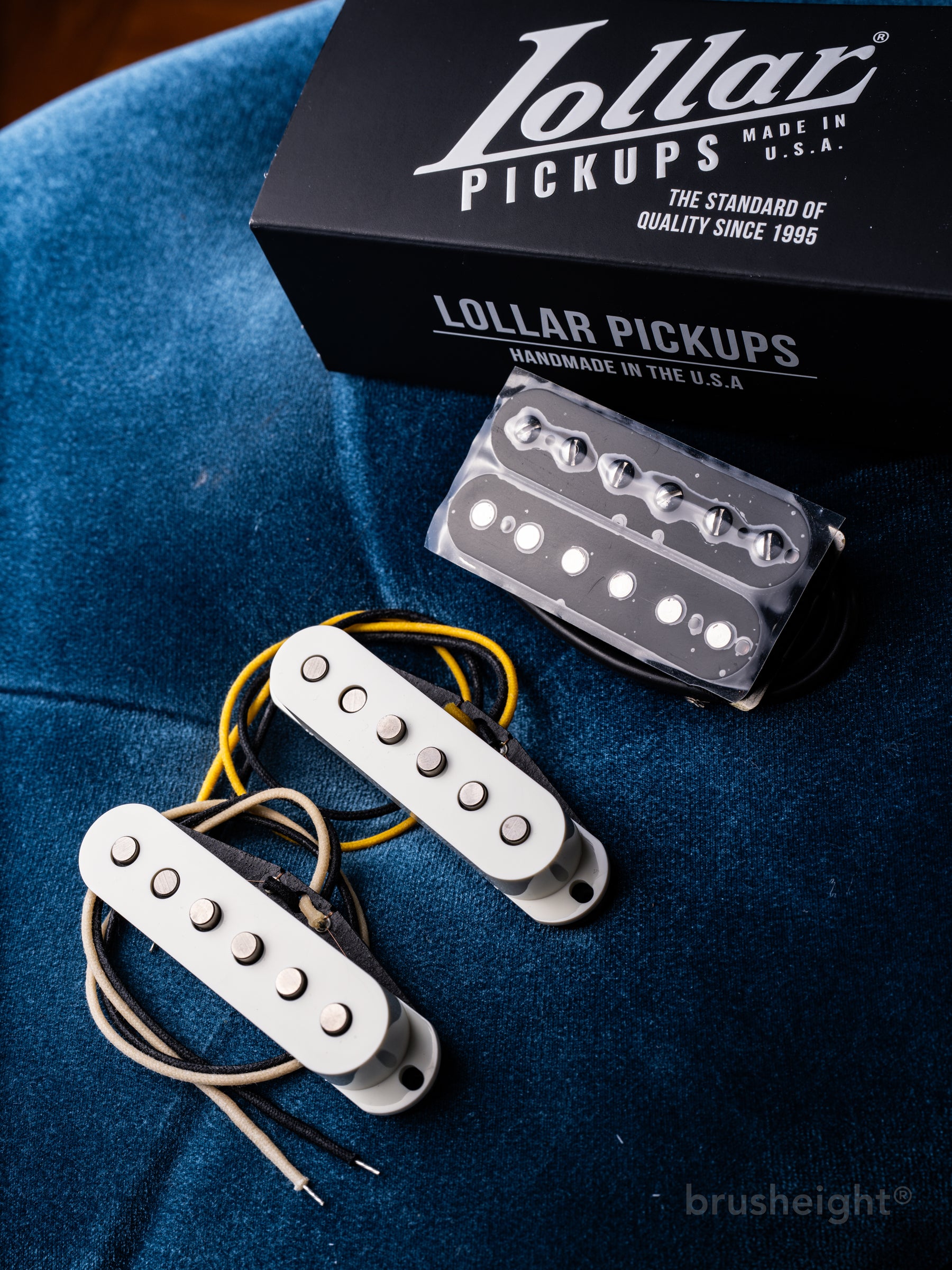 Lollar Pickups “SSH Set” Special S Staggered or Flat & Imperial Humbucker F-SPACED Black Standard