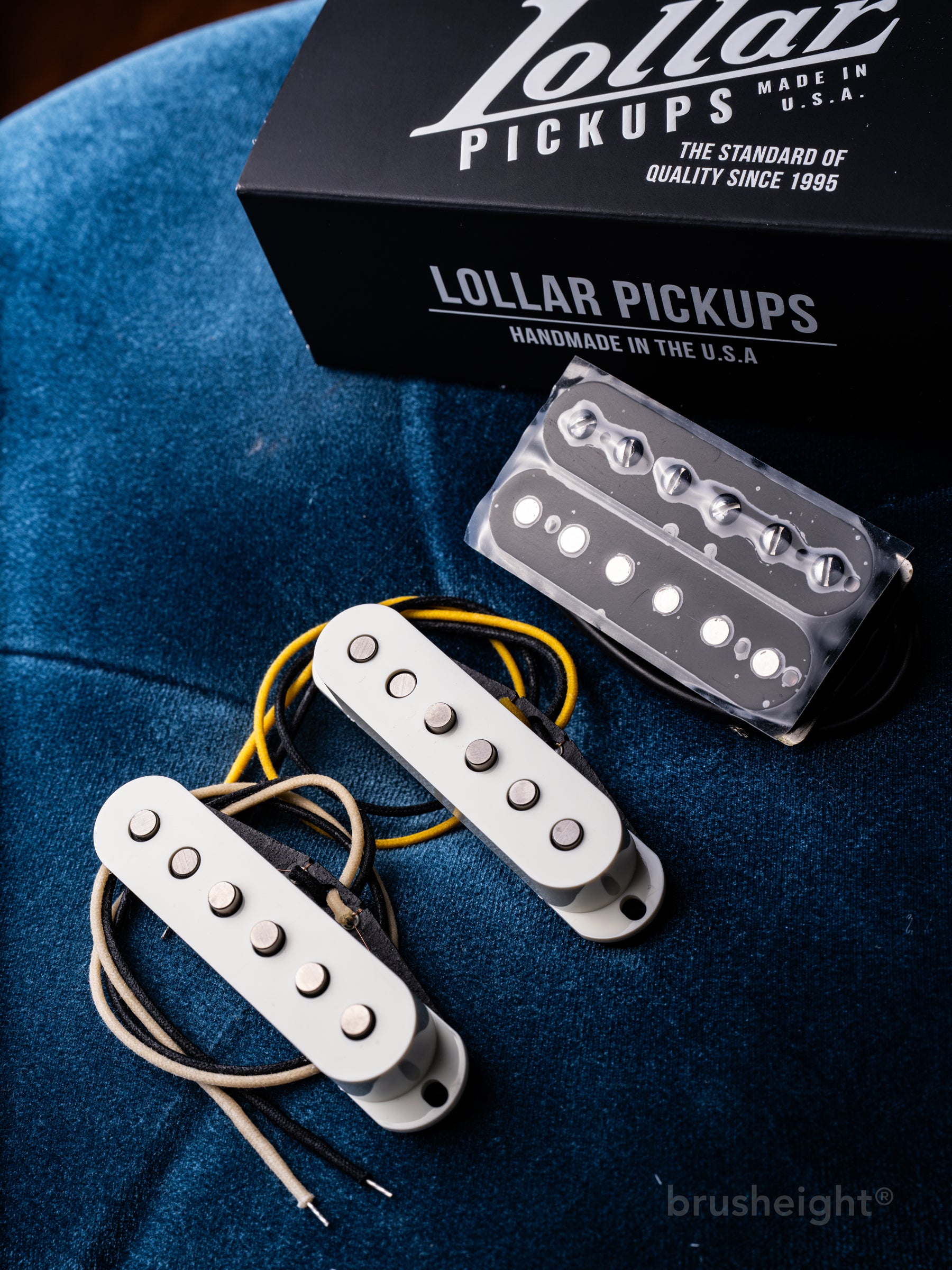 Lollar Pickups “SSH Set” ‘64 Sixty-Four Staggered or Flat & Imperial Humbucker F-SPACED Black Standard